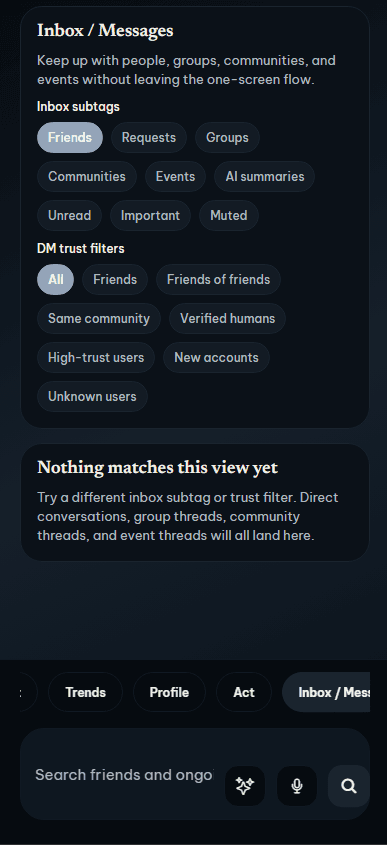 Openeen connection and action views