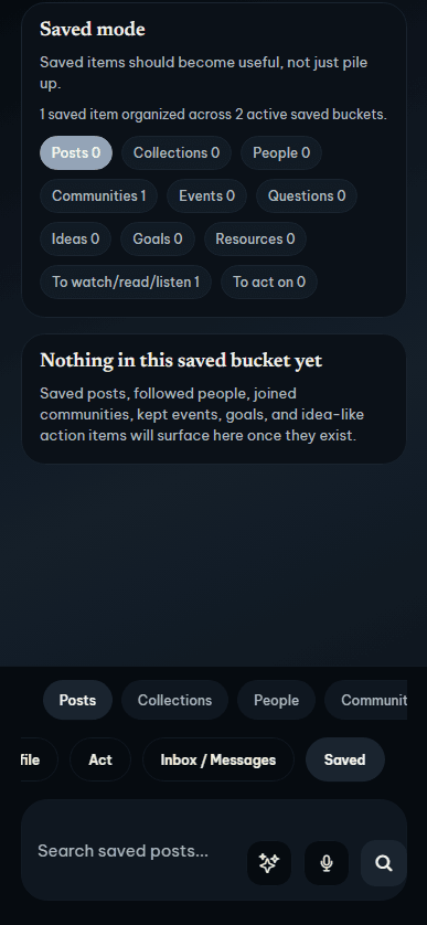 Openeen saved and supporting flows
